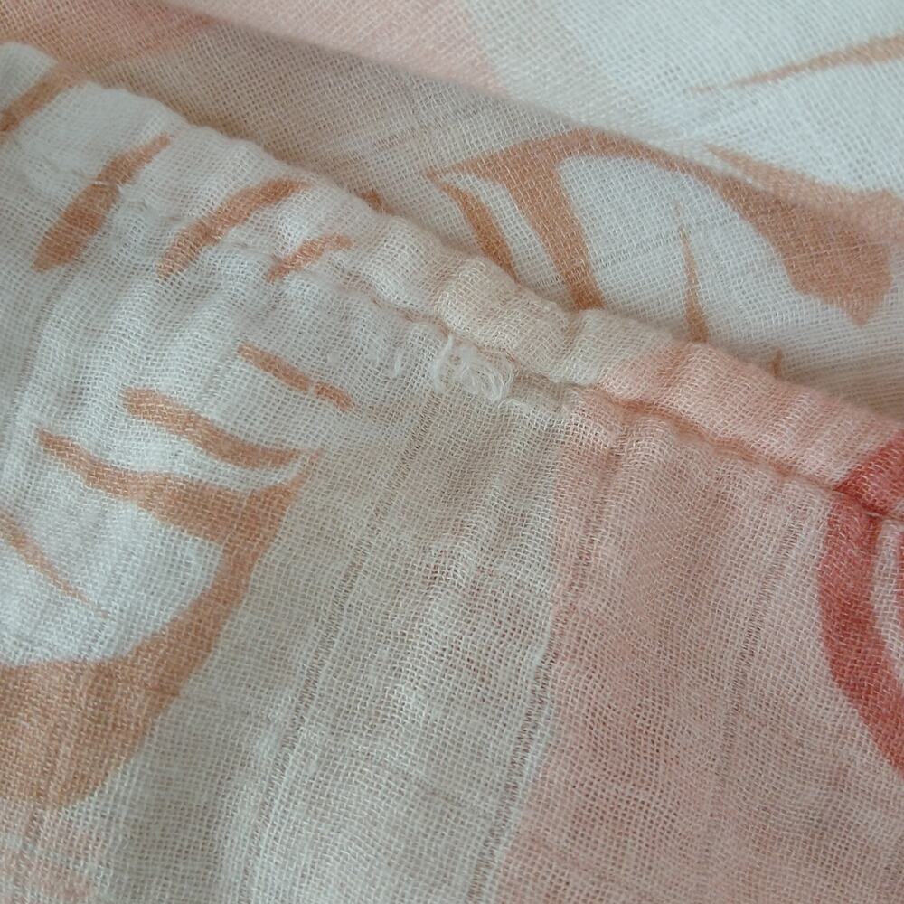 Sweet Sweet Honey Hawaii Bamboo Swaddle Blanket 45" x 43" pink rainbows tropical - Picture 10 of 13